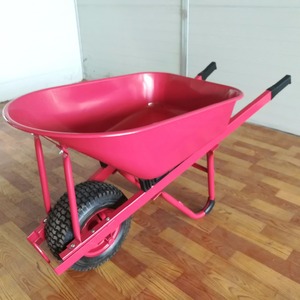 Carretilla de rueda de alto volumen, bandeja de acero de carga pesada - Product Image 2