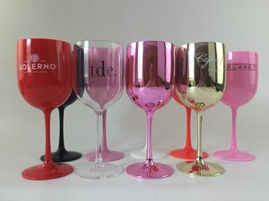 Bicchiere da vino acrilico in plastica dura Premium per feste e matrimoni - Product Image 6