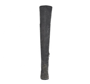 <span class=keywords><strong>Botas</strong></span> de piel por encima de la rodilla para <span class=keywords><strong>mujer</strong></span>, estilo italiano, piel auténtica, esbelta - Product Image 3