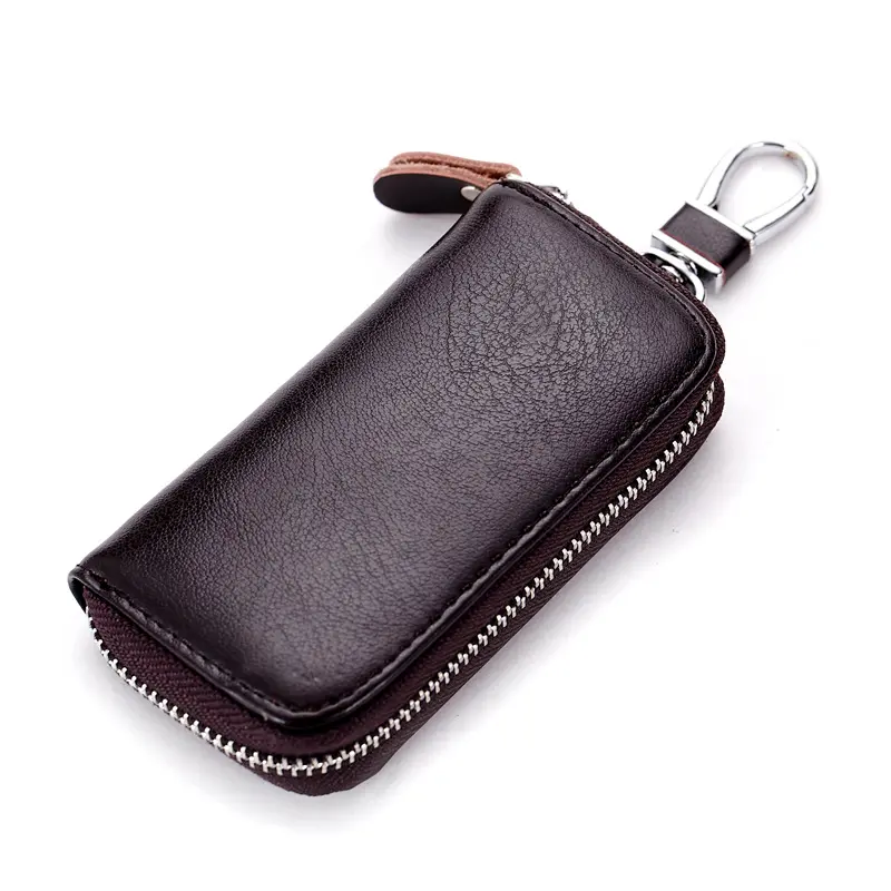 Real Leather Wallet Key Holder For Multiple Keys Organizer