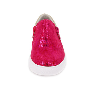 Choozii Diseño perfecto Cómodo Cuero de microfibra brillante Superior Peso ligero Antideslizante Niñas Casual Mocasines suaves Zapatos - Product Image 3