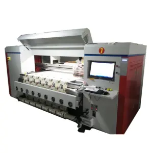 Cotton inkjet direct textile printer machine with blanket feeding