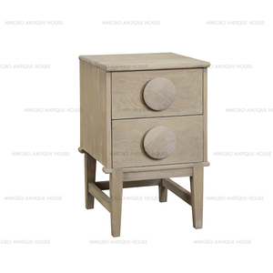 Antique En Bois <span class=keywords><strong>Massif</strong></span> Meubles Lit En Chêne <span class=keywords><strong>Buffet</strong></span> Avec 2 Tiroirs - Product Image 1