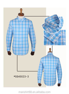 100% cotone a quadri a maniche lunghe button up collar su misura personalizzato mens <span class=keywords><strong>camicia</strong></span> di vestito - Product Image 5