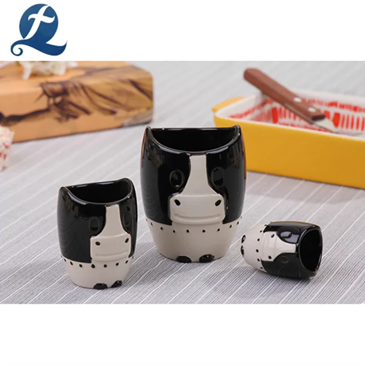 Taza de cerámica con diseño de dibujos animados, impresión 3d de café, Animal