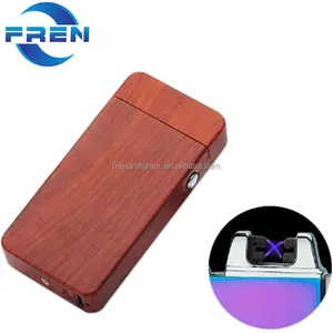 Windproof Electric Pulse USB Dual Arc Flameless Cigarette custom Lighter