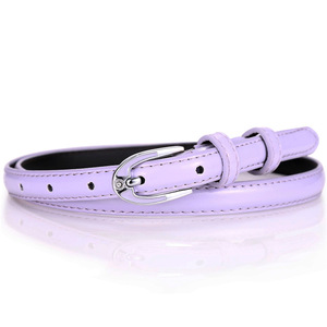 Faux cuero flaco Delgado 15mm moda cintura señoras cinturón de cuero para <span class=keywords><strong>mujer</strong></span> - Product Image 6