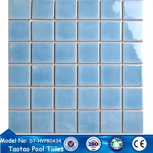 5x5 chine carré en céramique en forme de mosaïques bleues 48*48mm