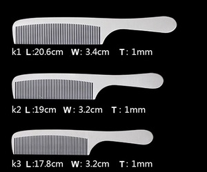 Vente en gros de peignes en métal pour salon de coiffure peigne en acier inoxydable pour hommes ensemble de peignes à cheveux bon marché en acier inoxydable pour la coiffure - Product Image 3