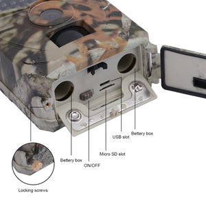 Caméra de <span class=keywords><strong>chasse</strong></span> extérieure PR100 1080P Vision nocturne 110 degrés Photo pièges Caméra de <span class=keywords><strong>chasse</strong></span> 940nm Wild Trail Caméra Nightshot pour la <span class=keywords><strong>chasse</strong></span> aux animaux - Product Image 2