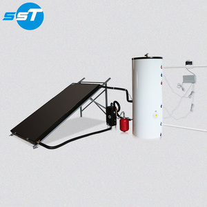 SST 도매 플랫 플레이트 태양 온수기 저장 탱크 전기 백업, 지붕 태양열 워터 탱크 히터 - Product Image 1