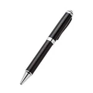أعلى جودة الثقيلة المعادن قلم بسن بلية من ألياف الكربون القلم مع شعار مخصص