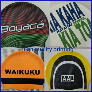 Guangzhou High Quality Multicolor Custom Printing Odorless Tasteless Swimming <strong>Flags</strong> Silicone Caps - Product Image 3
