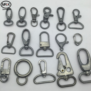 Venta al por mayor de Metal hebilla de correa <span class=keywords><strong>carabinas</strong></span> giratorio langosta cierre gancho clave cadena anillo accesorios de Hardware - Product Image 2
