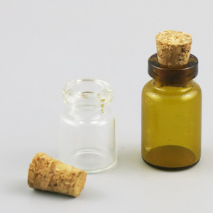 <span class=keywords><strong>0.5Ml</strong></span> 1Ml Rõ Ràng Nút Chai Thủy Tinh Lọ Mini Hổ Phách Chai Thủy Tinh Nhỏ Với Nút Chai Stopper Lọ Nhỏ Container Tin Nhắn Đám Cưới - Product Image 4