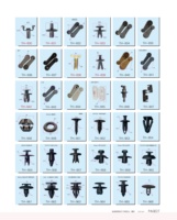 Clips en plastique pour carrosserie automobile, 50 pièces, large gamme, attaches à vis poussoir, 1000 pièces