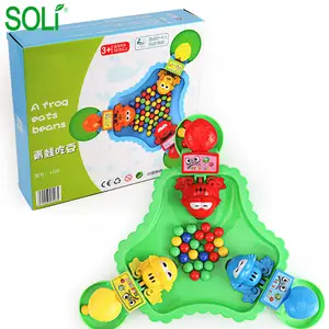 Feeding small frogs eating beans relaxing brain games table games parent-child interactive creative toys