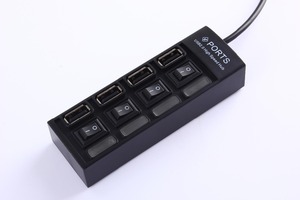 2016 4-port <span class=keywords><strong>USB2</strong></span>.<span class=keywords><strong>0</strong></span> <span class=keywords><strong>hub</strong></span> avec des commutateurs électriques individuels et Led - Product Image 4