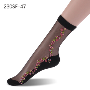 <span class=keywords><strong>Calcetines</strong></span> <span class=keywords><strong>Cortos</strong></span> de Encaje de Cristal Elástico Ultrafinos de Moda para Mujer, Venta Caliente 2026 - Product Image 5