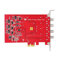 Carte PCIe industrielle professionnelle DVB-S2 à 8 tuners pour le streaming et la diffusion IPTV.