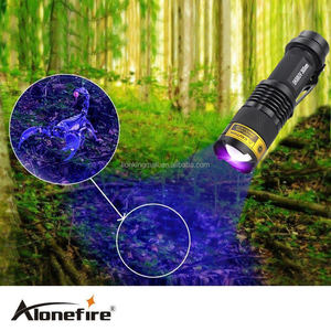 ALONEFIRE SK68 LED UV Flashlight Purple Violet 365nm Light Adjustable Focal Scorpion Money Ore Detection <strong>Lamp</strong> AA 14500 <strong>Battery</strong> - Product Image 5