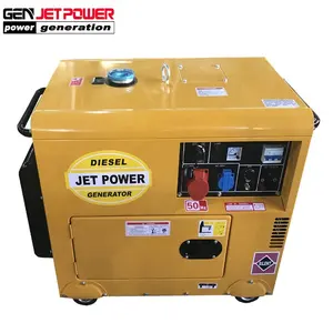 קטן לשימוש ביתי שקט 7 kva גנרטור חשמלי דיזל זול מחיר