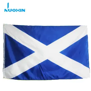 थोक सस्ते 3X5 फुट नीले स्कॉटलैंड ध्वज के साथ एक सफेद x. स्टॉक में