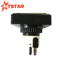 46X46mm étanche 12V verrouillage led en plastique arcade bouton poussoir commutateur