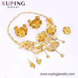 201809 xuping mode 24 k dubai bijoux en or grand costume de mariage bijoux de mariée ensembles - Product Image 3