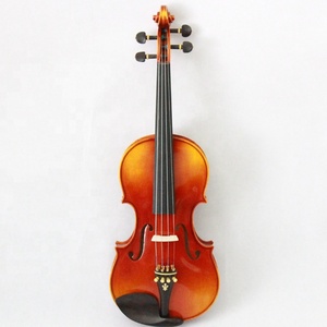 Mejor profesional de alto grado <span class=keywords><strong>barroco</strong></span> abeto cara ébano incrustaciones piezas de ajuste Matt 4/4 hecho a mano pintura violín - Product Image 1