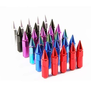 Nouveaux écrous de roue allongés en <span class=keywords><strong>aluminium</strong></span> avec pointe M12X1.25 pour roues/jantes, 20 pièces - Product Image 2