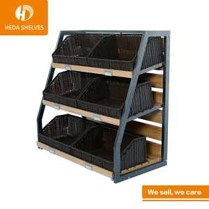 Hot Selling Supermarket Equipment Metal Fruit <strong>Vegetable</strong> Rack Display <strong>Stand</strong> With CE - Product Image 4