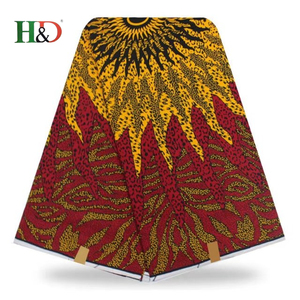 H & D Top 10 de Haute Qualité En Gros Pas Cher Bloc De Cire Africain Impression Mousseline de Soie Tissu Avec Des Mots - Product Image 3
