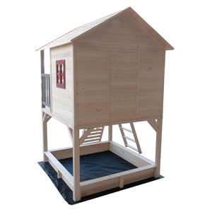 Waterproof Prefab Garden <strong>Cheap</strong> Children Outdoor Kids <strong>Wooden</strong> <strong>Playhouse</strong> with Plastic Slide - Product Image 6