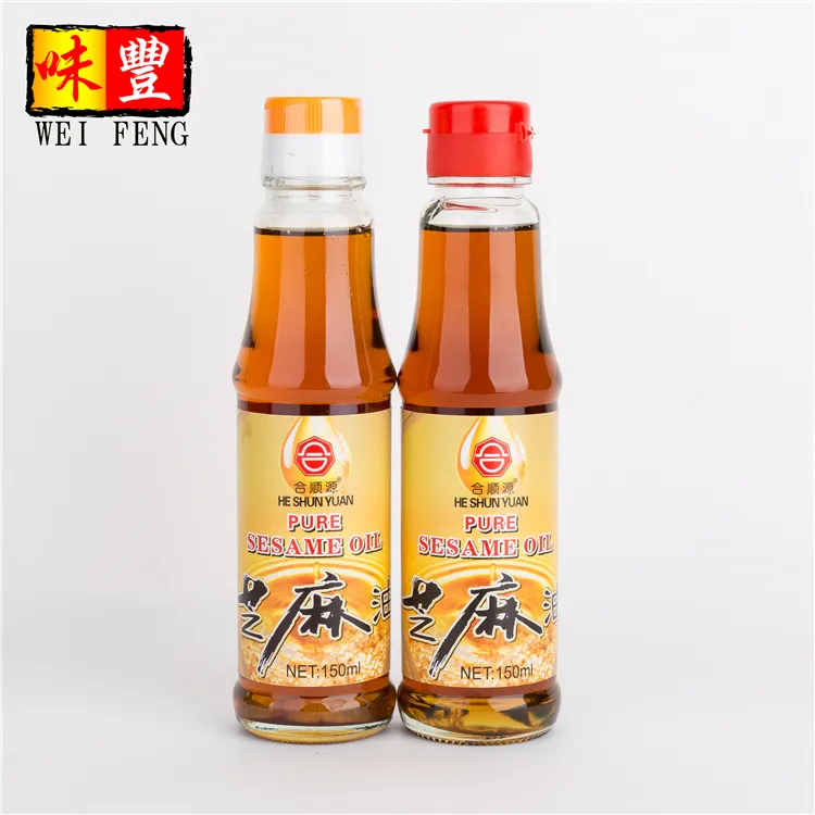 Chinese foodstuff ISO / HALAL approved golden refined sesame oil