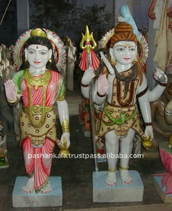Marble Shankar Parvati Statue - Product Image 1