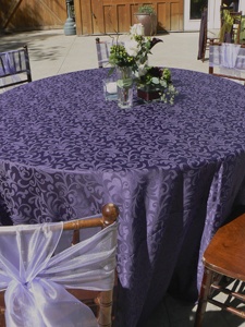 JR971 banquete de boda la cena, el restaurante redondo jacquard de poliéster mantel - Product Image 6