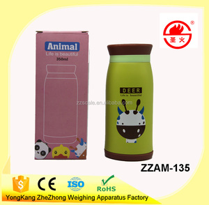 Del cabrito lindo de acero <span class=keywords><strong>inoxidable</strong></span> botella de agua con mosquetón - Product Image 2