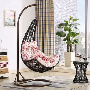 Jhula — chaise pivotante d'intérieur en osier, fauteuil en forme d'œuf, bon prix