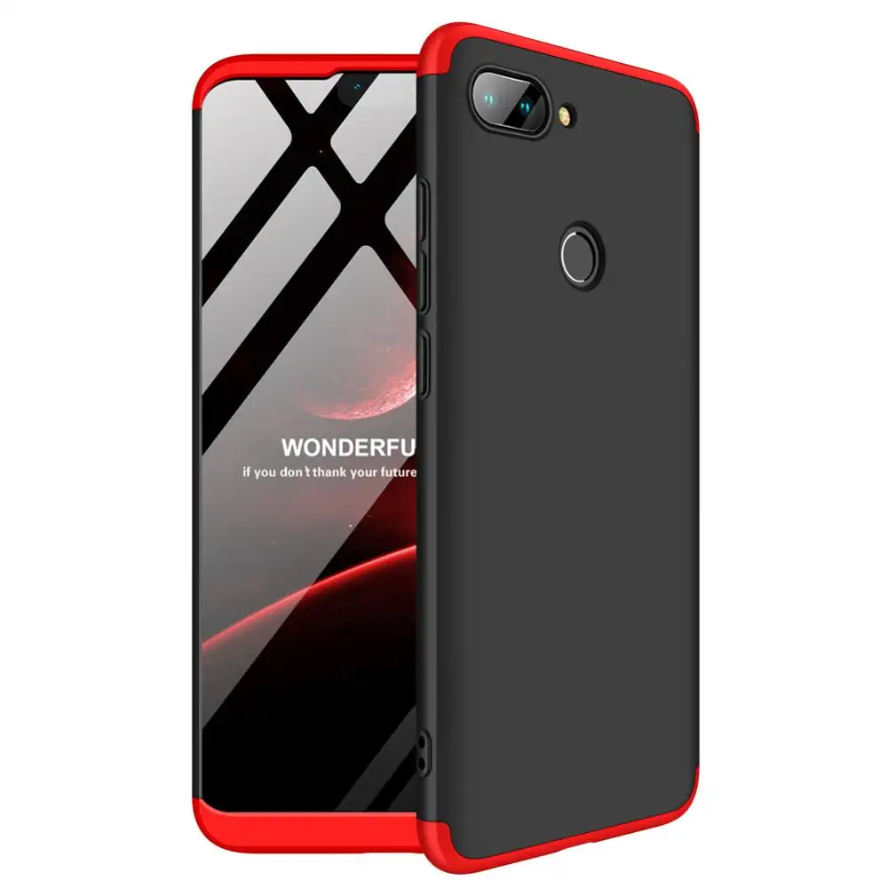 Wholesale Luxury GKK 3 In 1 360 Degree Full Coverage Hybrid Hard PC Phone Back Cover Case For Xiaomi For Mi 8 Mi8 Lite