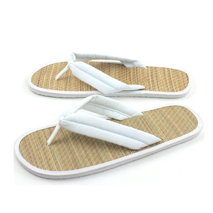 Pantofole Ecologiche in Tessuto di Bambù per Hotel, Ciabatte da Interno in <span class=keywords><strong>Paglia</strong></span> per Camera da Letto - Product Image 3