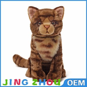 Ucuz sıcak satış gerçekçi kedi peluş oyuncak, oyuncak kediler gerçek bakmak - Product Image 6