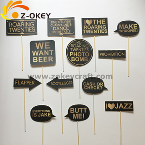 Qiao — accessoires de cabine de photos de fête, 42 pièces, pendantes 20s 1920s, décoration d'arrière-plan de mariage - Product Image 2