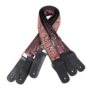 Wholesale Custom Logo Adjustable Fabric <strong>Leather</strong> <strong>Guitar</strong> <strong>Strap</strong> Bass Ukulele Acoustic Vintage Cotton Padded Comfortable <strong>Straps</strong> - Product Image 5