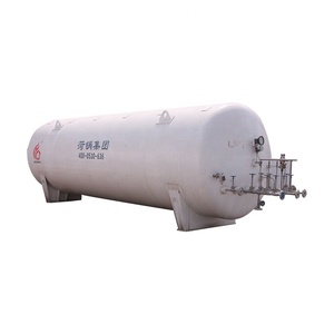 Cryogenic stainless steel 20m3 8 bar horizontal LNG storage tank