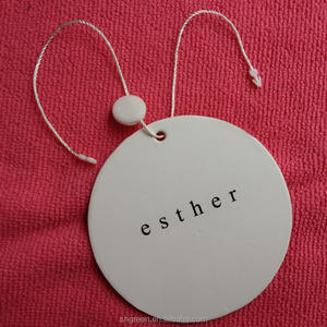 Étiquette volante en papier de logo en relief blanc pur avec corde de fil <span class=keywords><strong>Zpagetti</strong></span> - Product Image 5