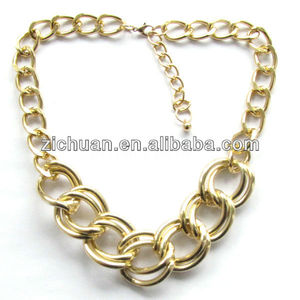 Collar de cadena de oro falso - Product Image 2