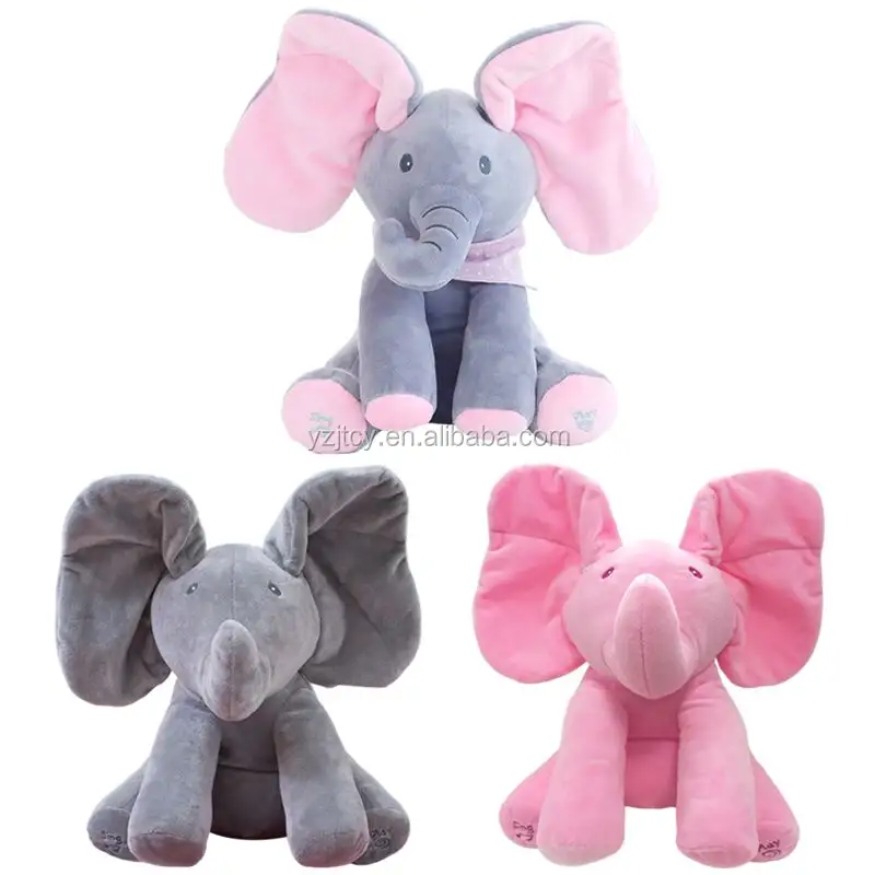 hot sample new style Super soft comfortable 30cm sitting Elephant wearing scarf plush toys-elephant plush toy wholesale