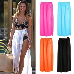Womens Swim Wear Bikini Cover up Sheer Beach Mini <strong>Wrap</strong> <strong>Skirt</strong> Sarong Pareo Shorts <strong>Skirts</strong> - Product Image 1