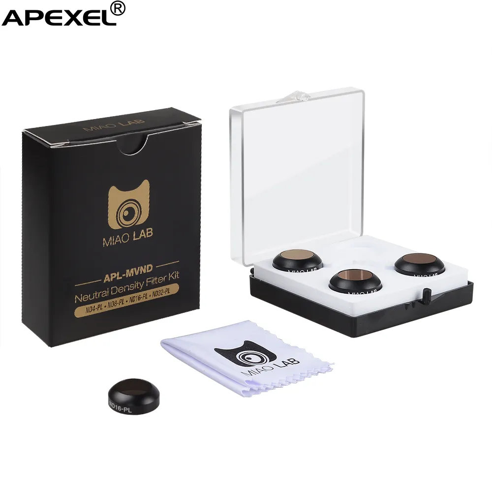 APEXEL For DJI Mavic Pro accessories,For DJI Mavic Pro ND filter set with hard case,ND4 ND8 ND16 ND32 with CPL